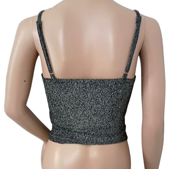 Y2K Coquette Ruched Tank Top XS Crop Corset Cami Goth Glittery Fairy Whimsigoth - Picture 4 of 16